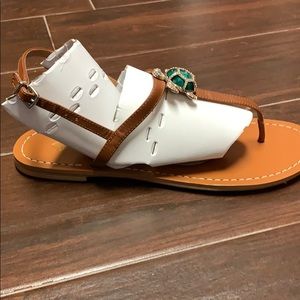 Women Antonio Melani Jewel Tortoise Sandals, 8.5